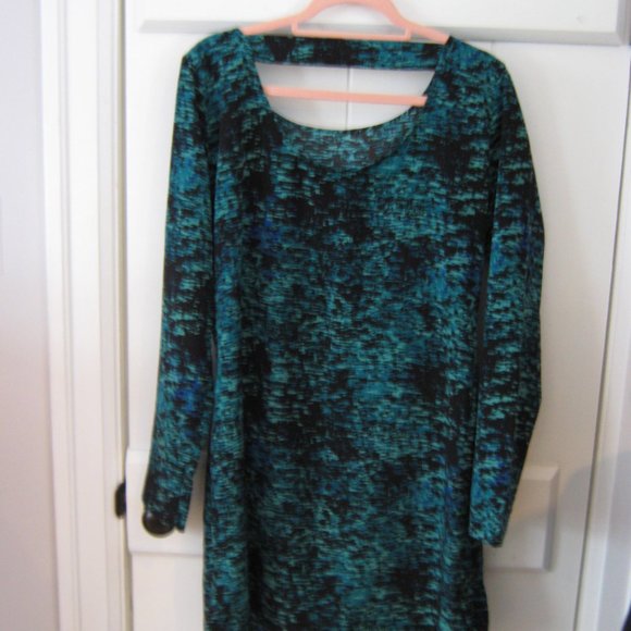 Gap Black/Green/Team Tunic Blouse/Dress - Picture 4 of 4
